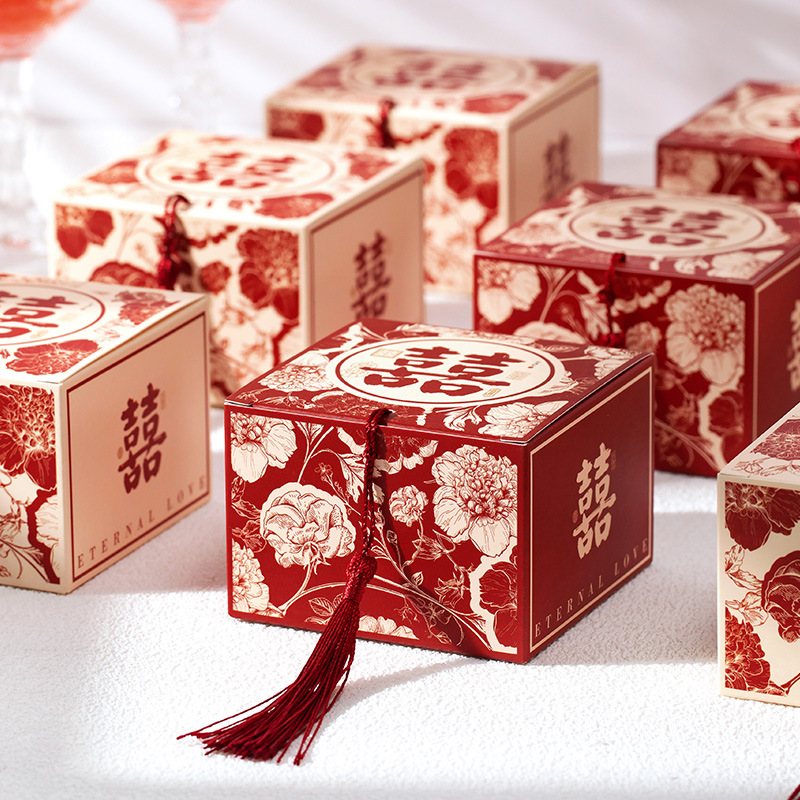 Wedding Candy Finished Gift Box Sugar Engagement Matching Wedding Candy Package Mixed Chocolate Candy Hand Gift Wholesale