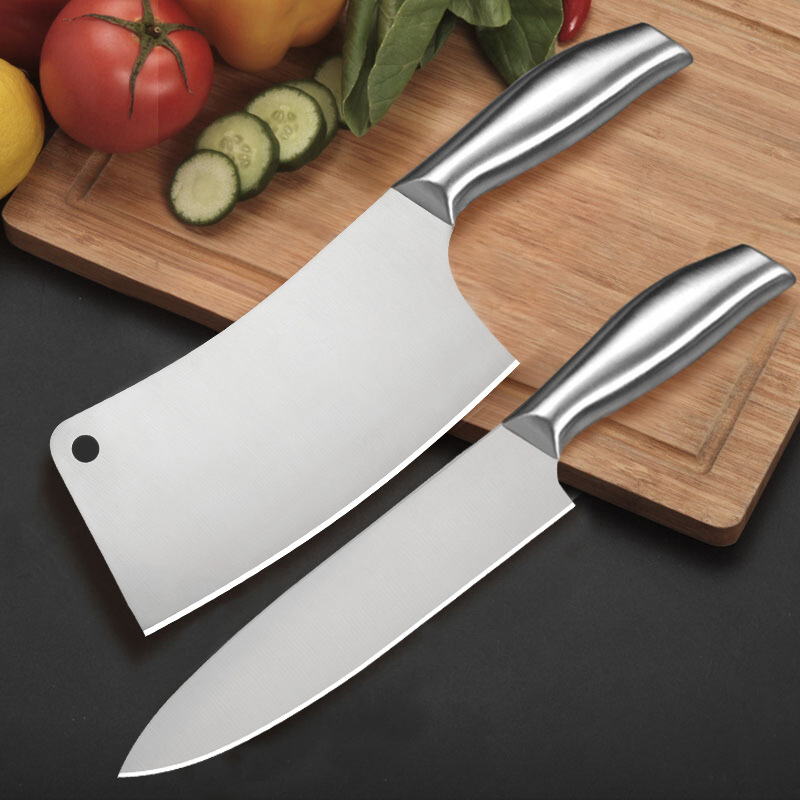 Factory in stock kitchen knife four-piece set household kitchen hollow handle kitchen knife suit Yangjiang Jianghu knife cross-border