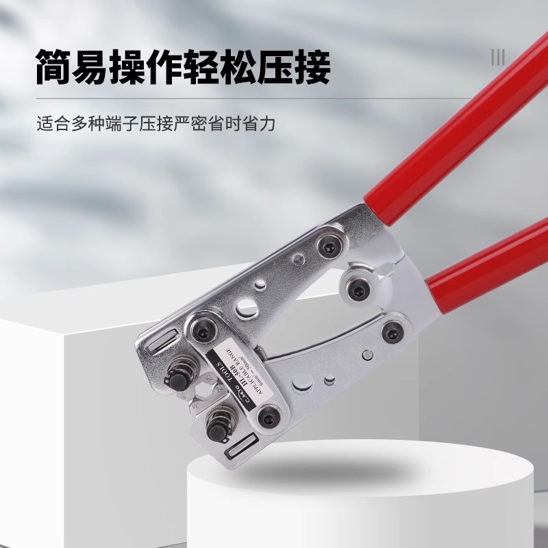 Hx-50B Terminal Crimping Pliers for Electricians, Large Bare Terminal Connectors, Quick