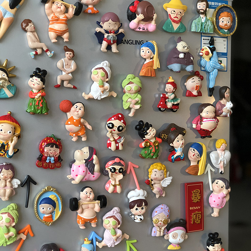 Трехмерный 3D персонализированный креативный магнит для холодильника милый магнит магнитная наклейка магнит скандинавский магнит для холодильника золотой маленький