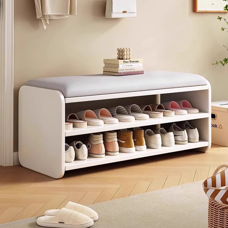 Shoe-Changing Bench for Home Entrance, Shoe Cabinet with Seating, Integrated Shoe Rack and Bench, New Model for Storage, Long Bench for Entryway Shoe Cabinet