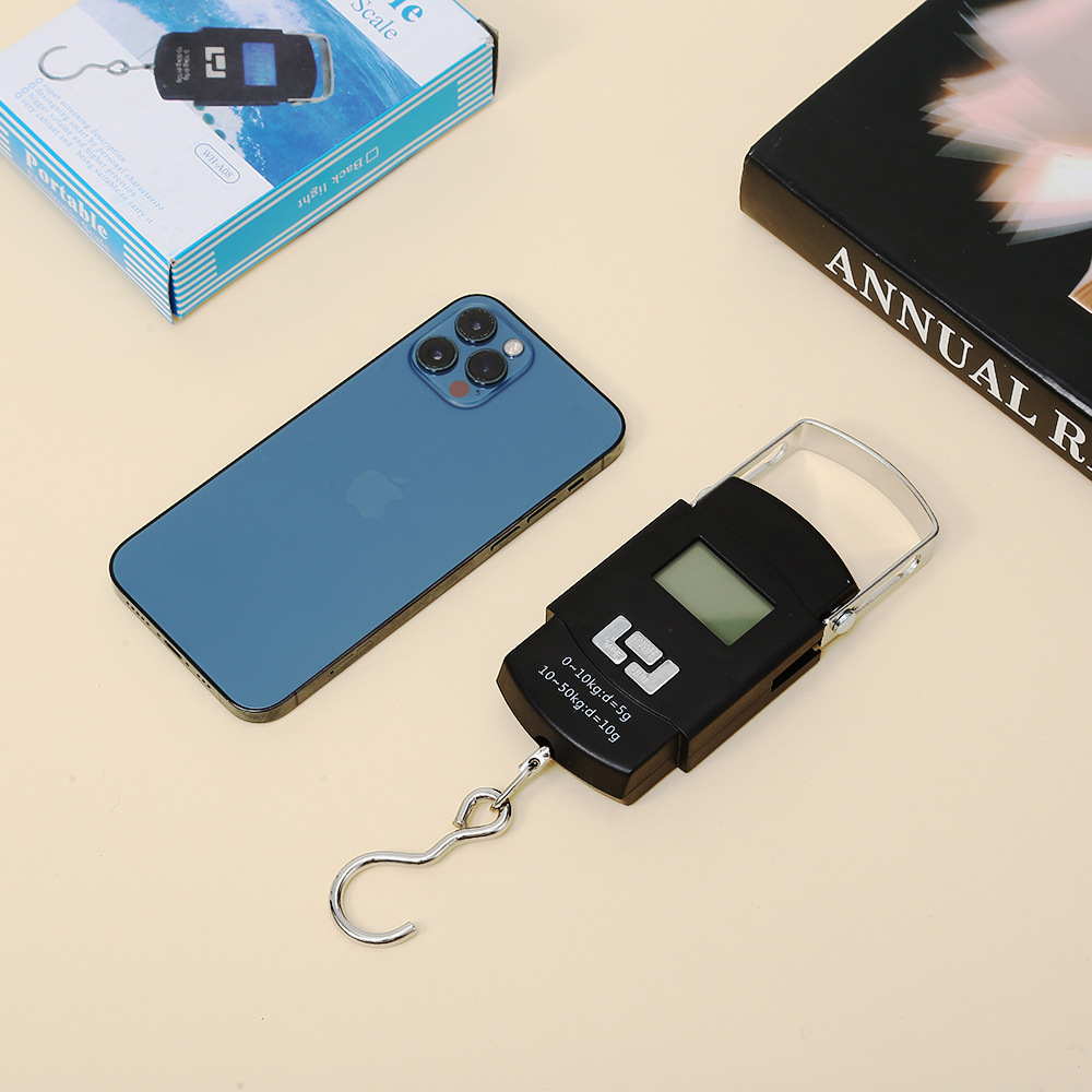 Portable Scale 50kg High-Precision Rechargeable Satchel Digital Scale E-Commerce Express Small Weighing Hook Satchel Scale Cross-Border