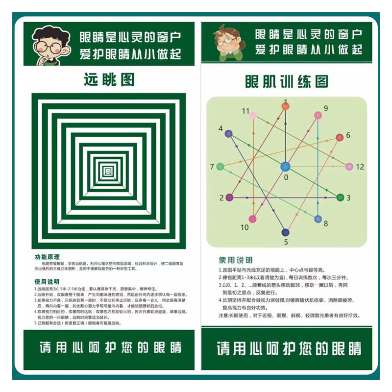 3 m 5 m Standard Vision Chart Copper Paper Adult Children Home Vision Test Glasses Shop Activity Vision Chart