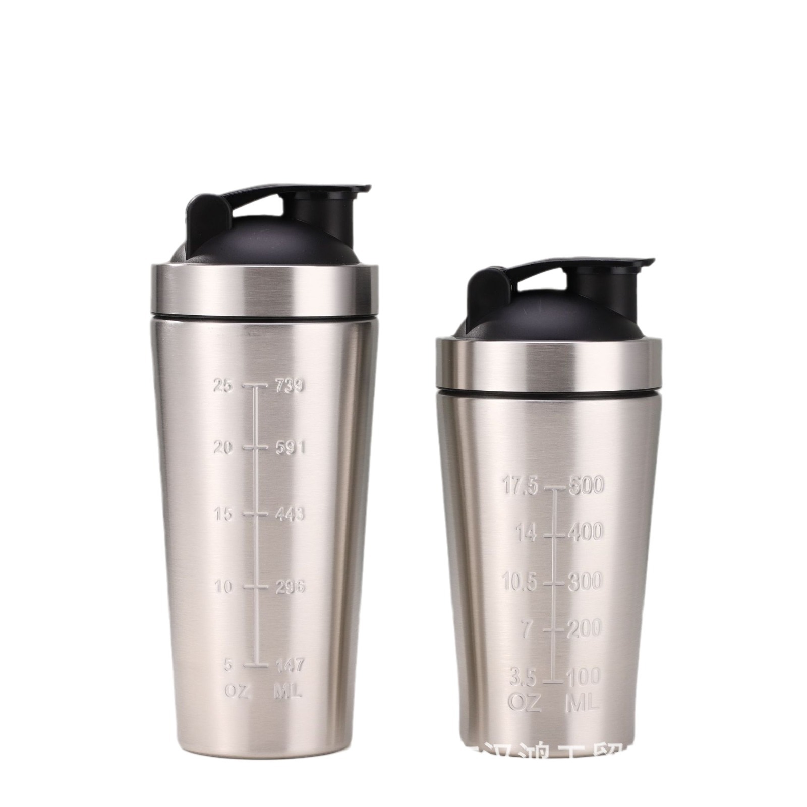 Fitness special shake cup outdoor stainless steel single-layer sports bottle large capacity protein powder milkshake mixing cup