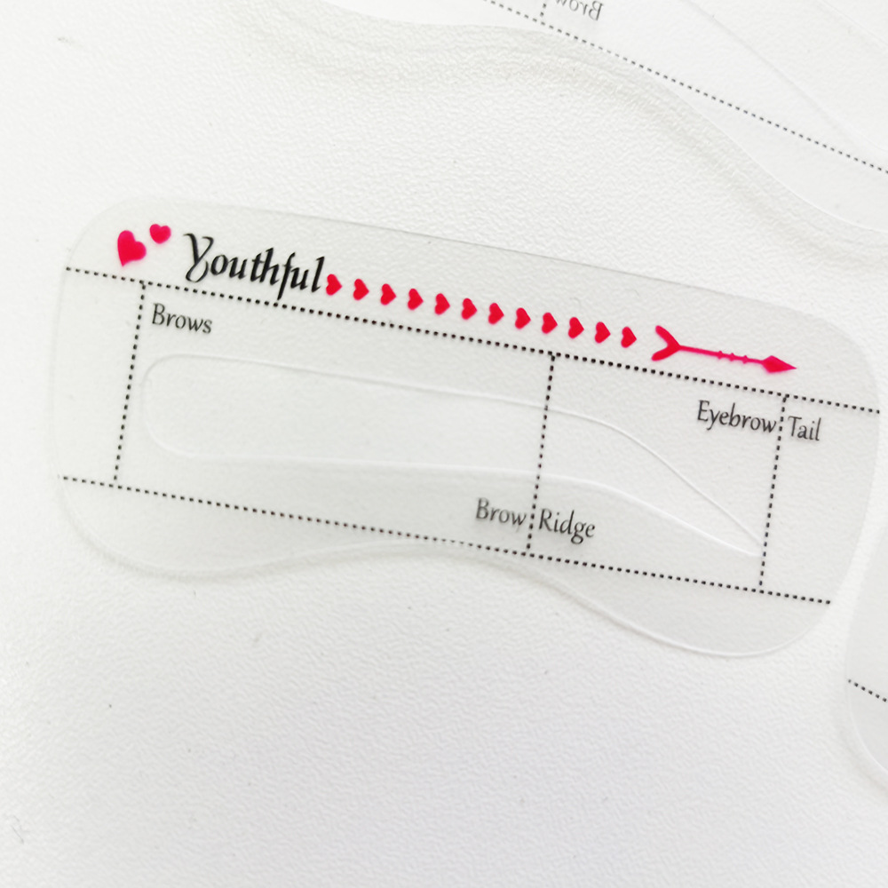 Cross-Border Hot-Selling 10 Symmetrical Soft Eyebrow Cards, Lazy Eyebrow Cards, Auxiliary Artifacts, Eyebrow Stickers, Eyebrow Shapes, Beauty Tools, European and American