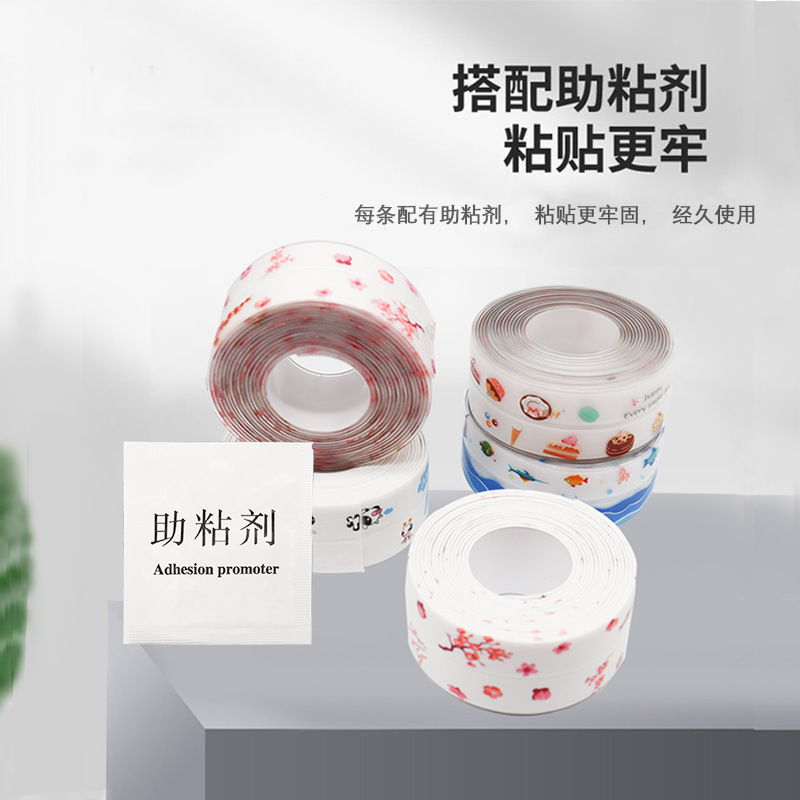 Kitchen and Bathroom Waterproof and Mildew-Proof Tape with Corner Wall Seams, Sink Toilet Stickers, Kitchen Seam Sealing Bath Beautiful Stickers