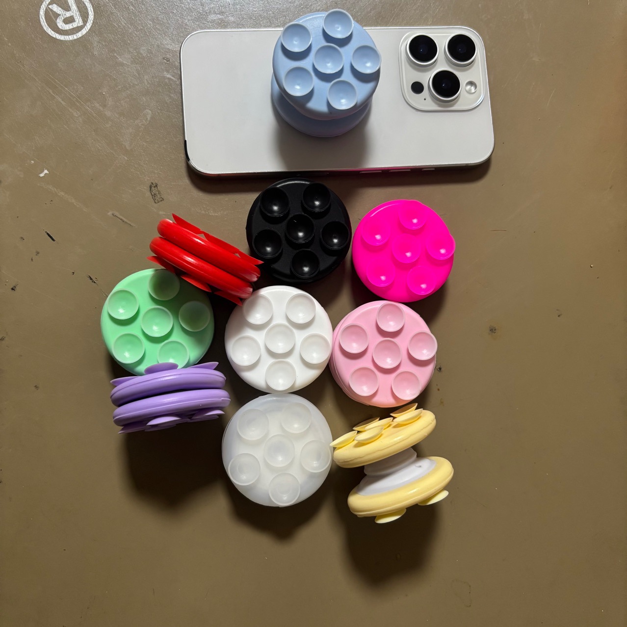 Новый мобильный телефон Двусторонний держатель на присосках Съемный телескопический складной заменяемый держатель для мобильного телефона