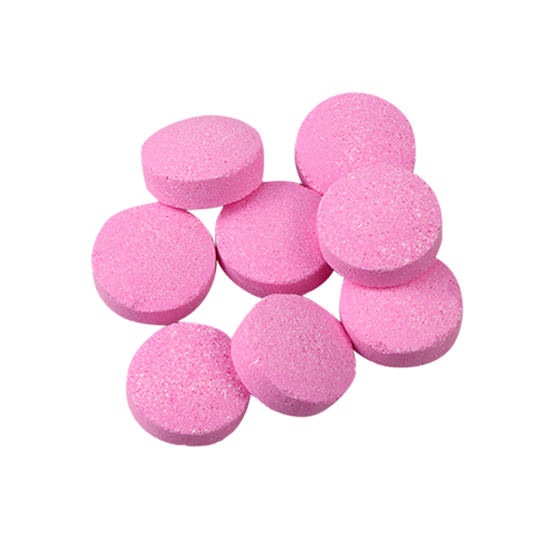 Factory direct supply concentrated solid floor cleaning oil removal Multi-Effect floor floral floor tiles pink cleaning tablets effervescent tablets