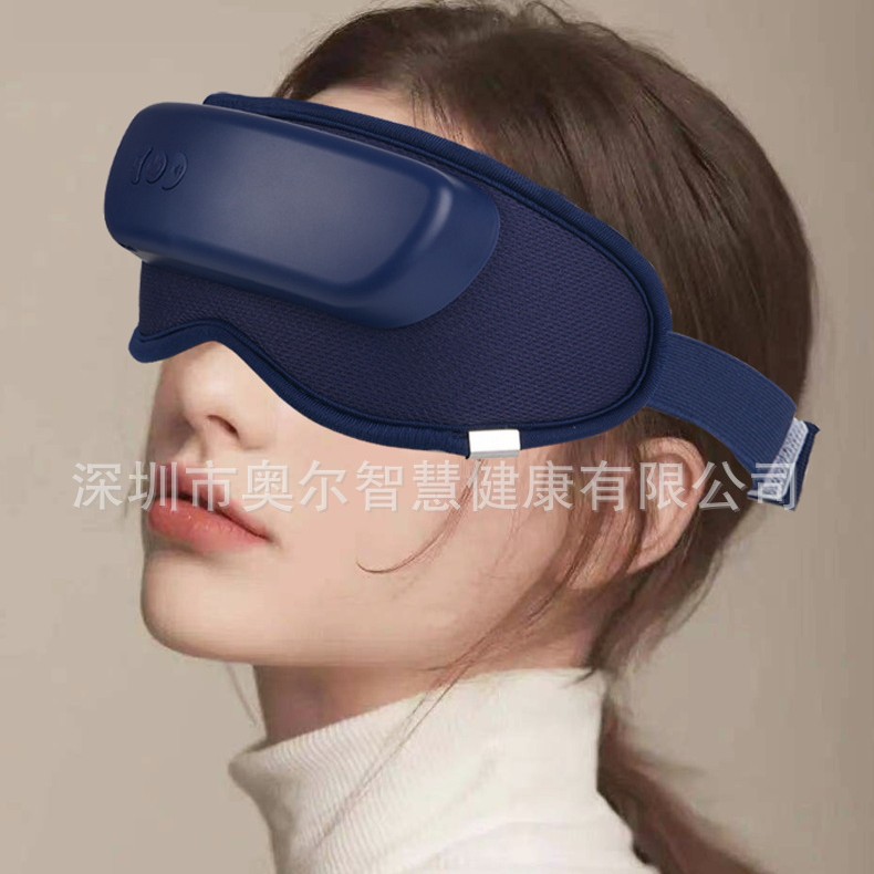 Массажер для глаз с музыкой, интеллектуальный метр сна, защитник глаз с воздушным давлением, голосовой интеллект, большой объем памяти, звуки природы
