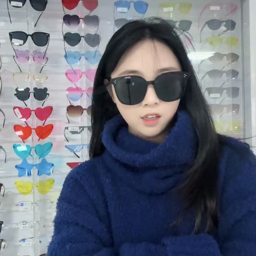 Factory straight hair large frame series sunglasses fashion simple atmosphere retro personality Internet famous hot sunglasses cross border