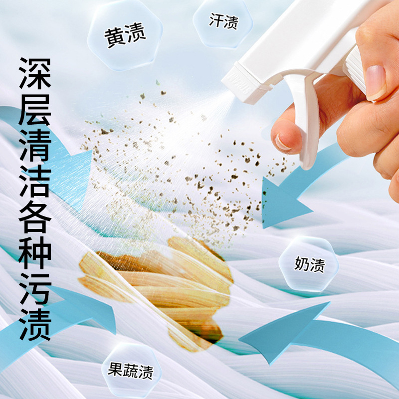 Collar Cleaner Powerful Stain Remover for Yellowing and Oil Stains on White Shirts Pre-Wash Spray Collar Pre-Wash Magic Tool