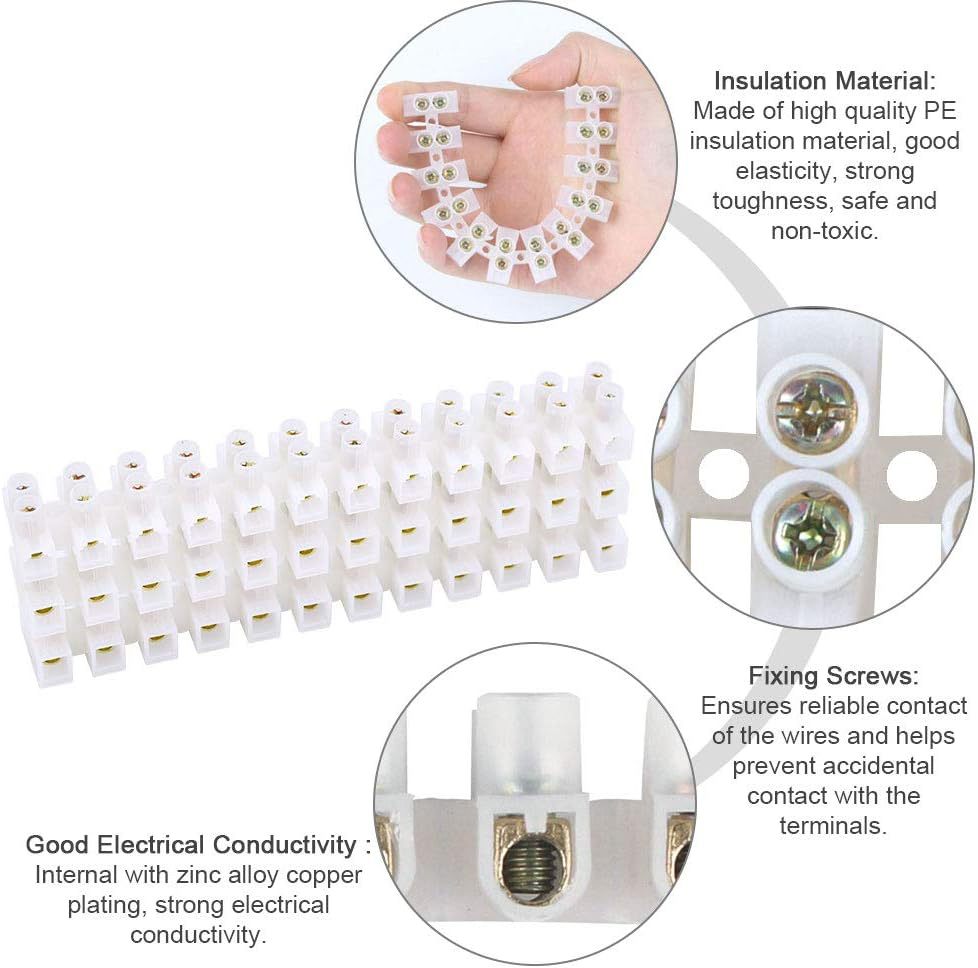 Tancuder 10 Pieces Lustre Clamps Transparent Lustreclamps