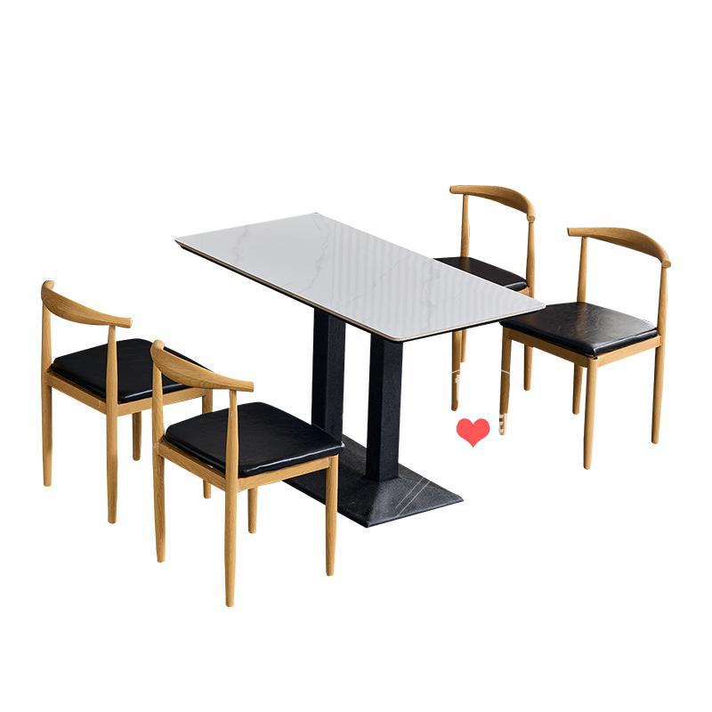 Slate Commercial Snack Noodle Shop Milk Tea Canteen Dumpling Restaurant Spicy Hot Pot Restaurant Dining Table Barbecue Restaurant Fast Food Free Shipping