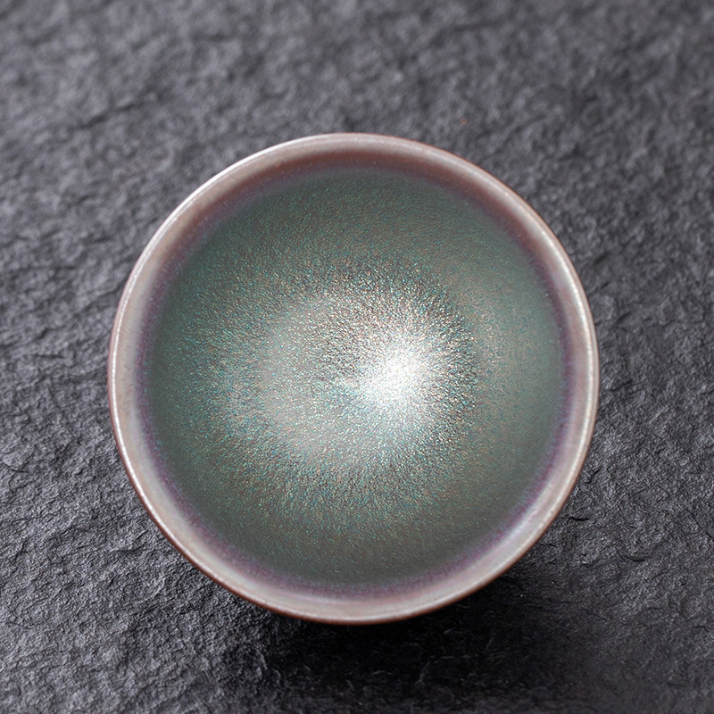 Jianyang Jianzhan ceramic kiln oil drops raw ore iron tire Master Cup kung fu tea cup tea cup tea set Tea Bowl