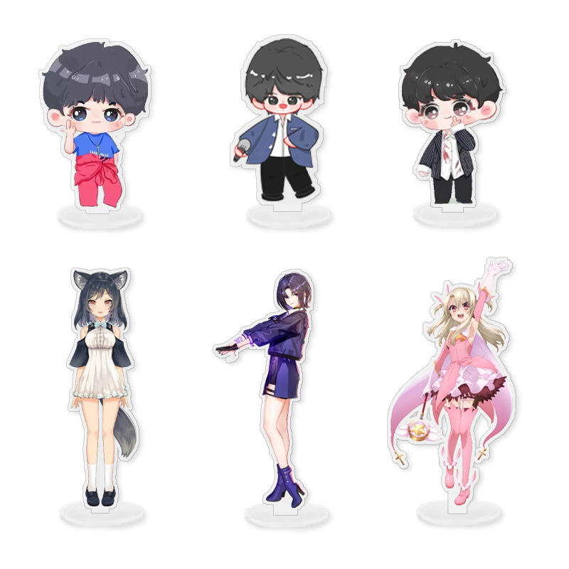 Acrylic Stand-Up Desktop Ornaments Anime Star Peripheral Animation Q Version Character Promotion Event Small Gift Pendant
