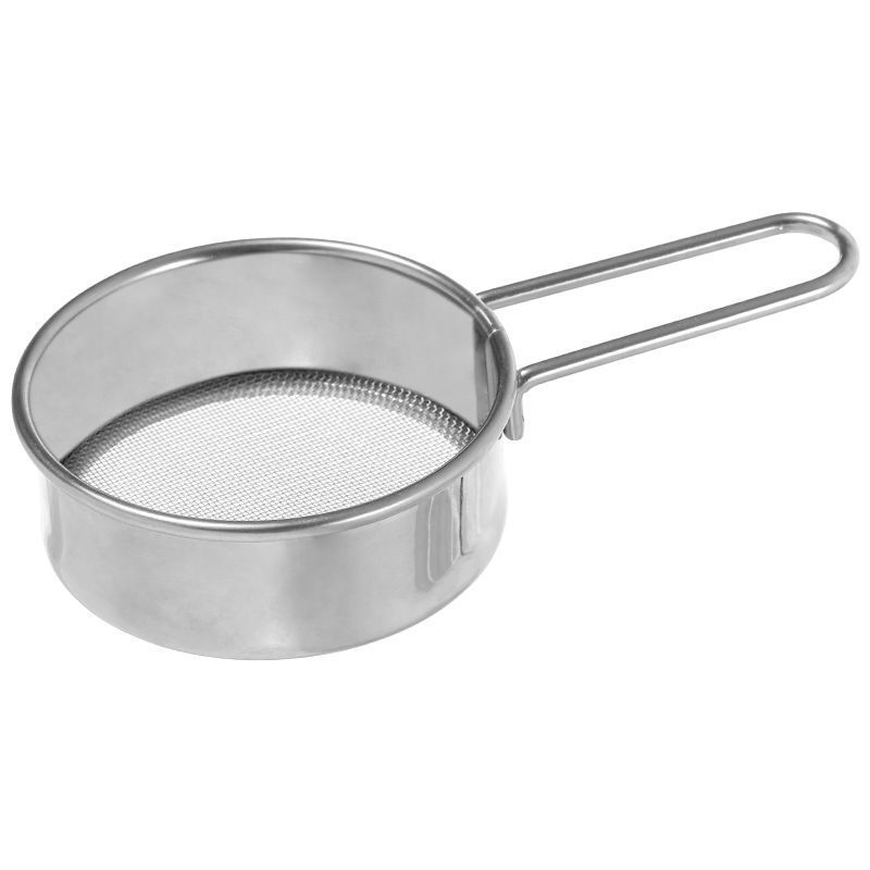 Mini Flour Sieve Cake Dessert 304 Stainless Steel Mesh Coffee Sugar Powder Cocoa Powder Spreader Baking Filter