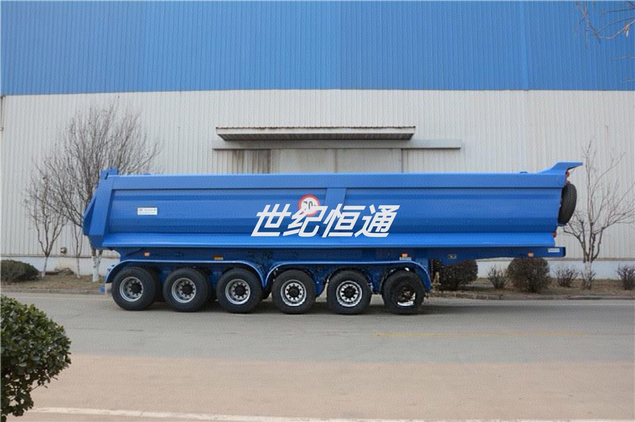 10.3m Axle Dump Semi-Trailer U-Shaped Rear Dump Semi-Trailer Factory Direct Supply Bulk Export