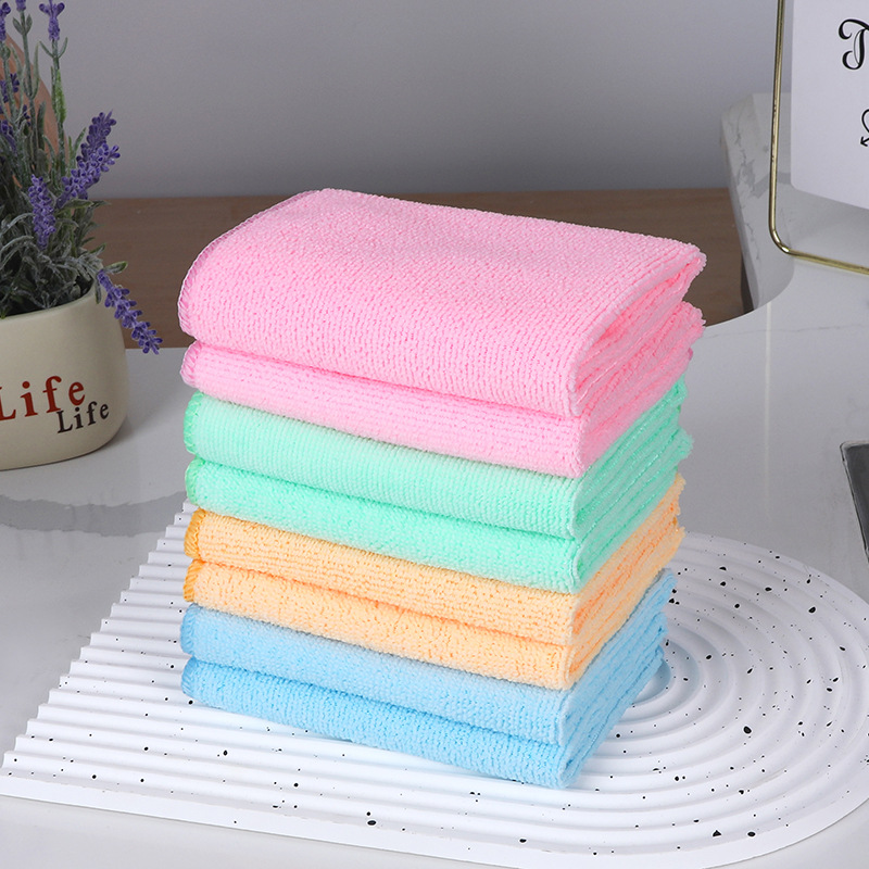 Microfiber gift towel 25*25 small square towel gift towel kindergarten towel factory wholesale direct sales