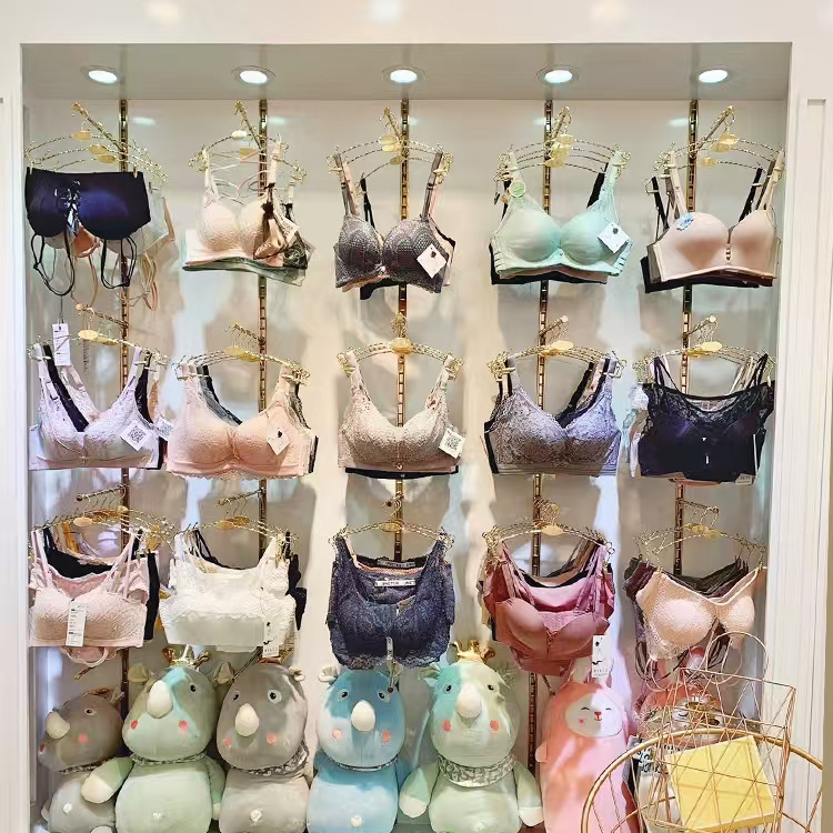 Underwear Store Metal Hanger Pants Clip Clothing Store Hanging Bra Underwear Panty Clip Multifunctional Non-slip Seamless Pants Rack