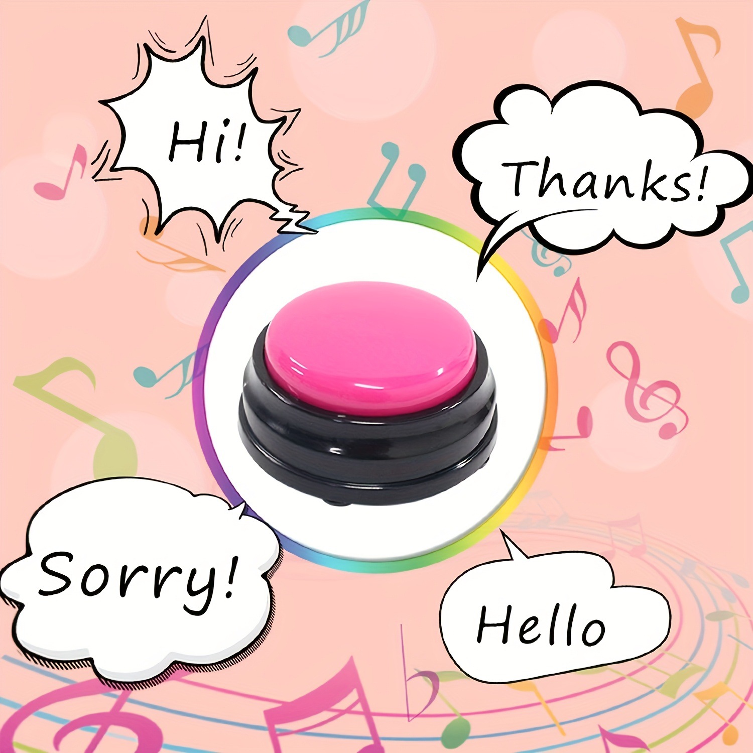 2025 New Cross-Border Dropshipping 6 Pet Communication Buttons Voice Recording Buttons Cross-Border Dropshipping