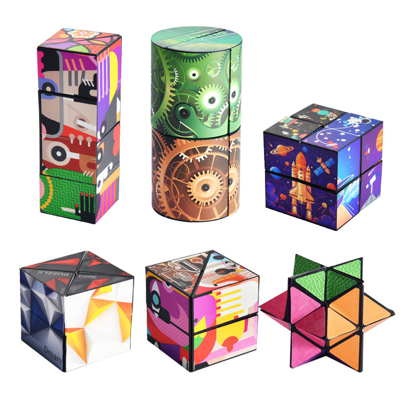 Children's educational toys gift three-dimensional magic cube decompression artifact 3D unlimited magic cube stall stall wholesale