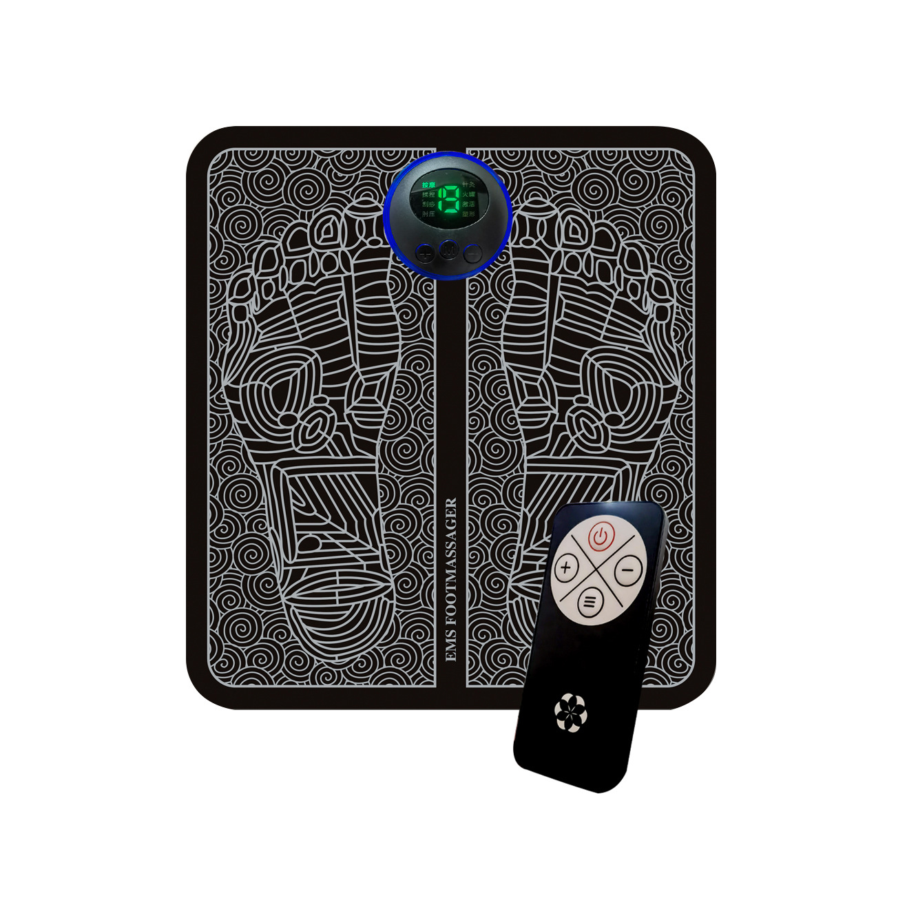 Cross-border EMS pulse foot massager household portable foot massager acupuncture point foot leg massager