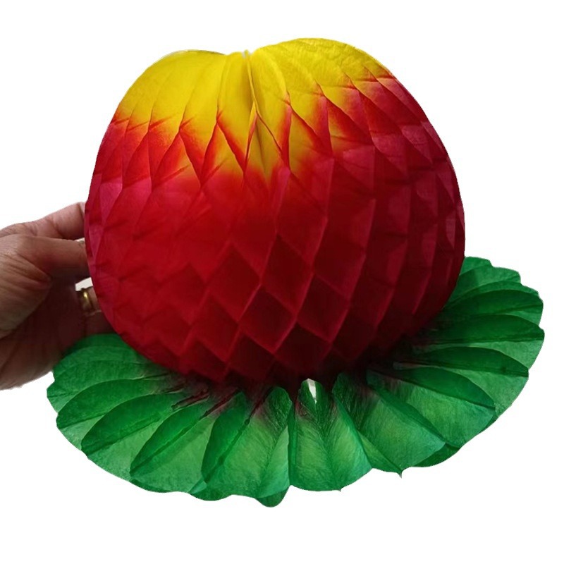 Xinpeng funeral supplies processing and production of paper, apple, peach, pomegranate and other supplies low batch