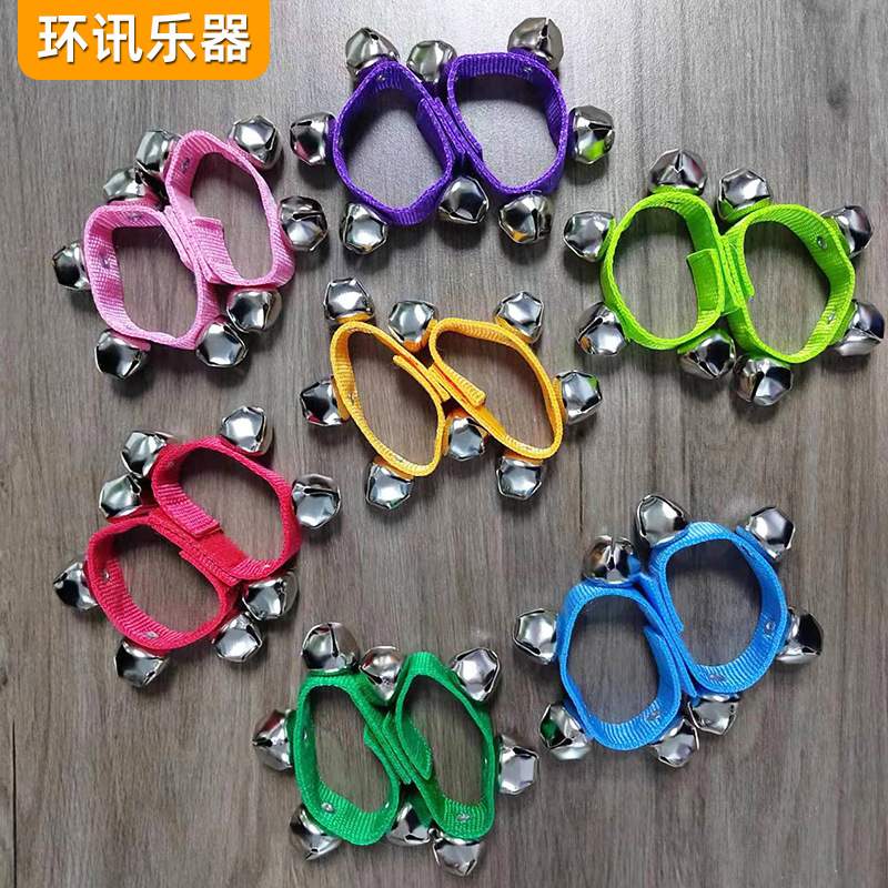 Велкро браслет с колоколом Орф музыкальный инструмент для выступлений детей