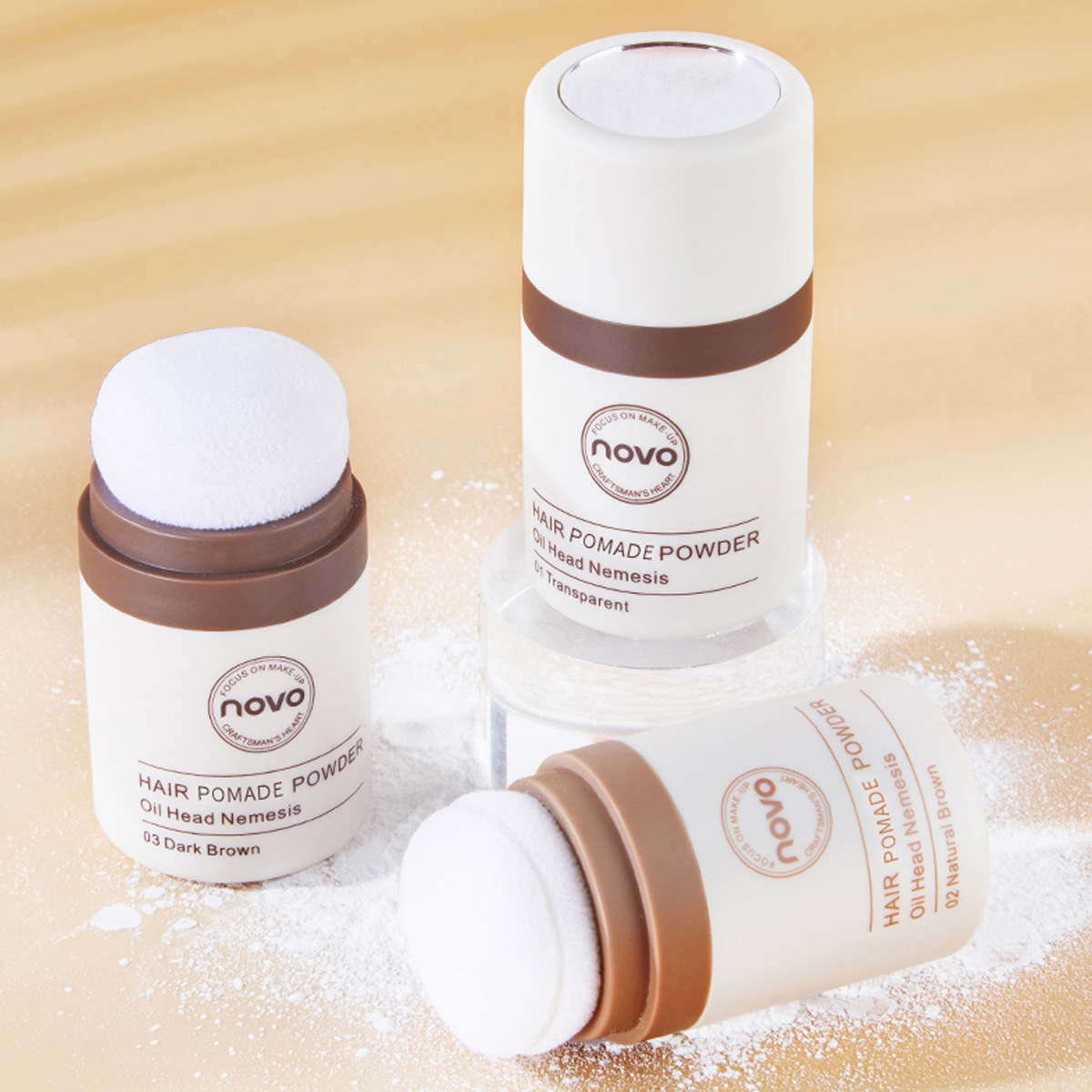 NOVO Пудра для Волос, Контролирующая Жир, Объемная Пудра для Челки