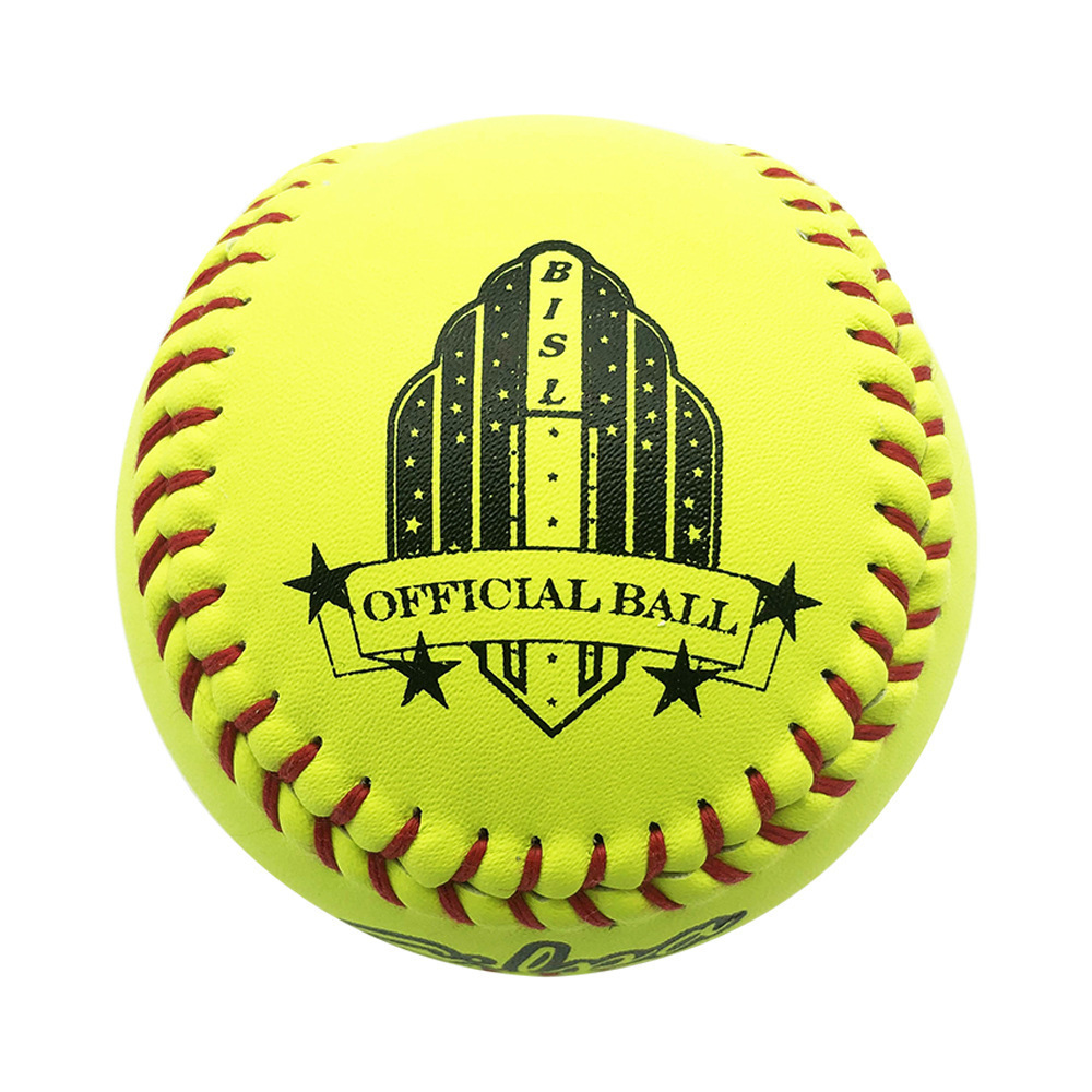 Source Manufacturer Cowhide Softball Professional Competition Softball Hard Cowhide Softball Customized Pvc Soft Softball