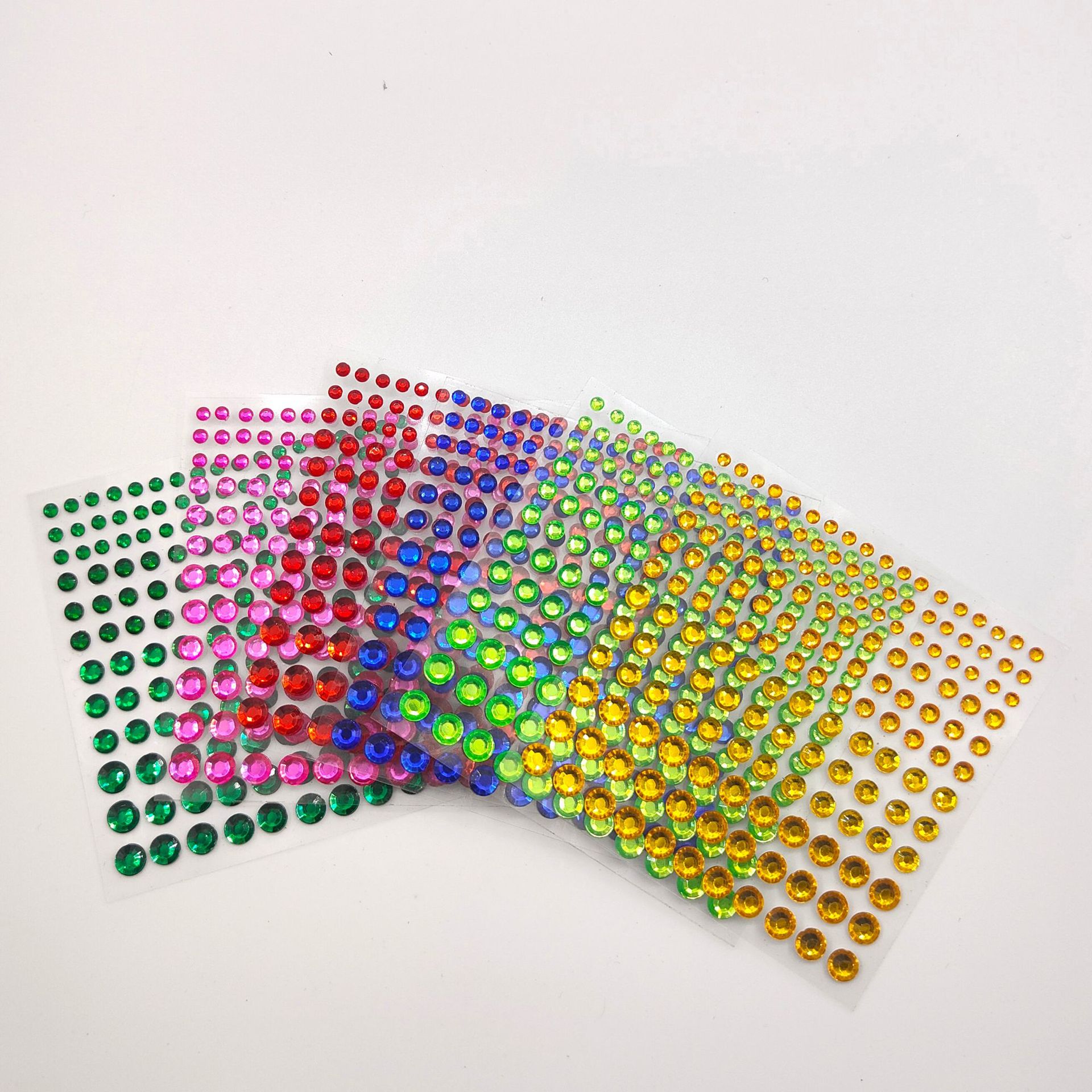 Spot Wholesale 3.4.5.6mm Cross-Border Eye Diamond Stickers Gemstone Diamond Stickers Shiny Eye Stickers Crystal Diamond Stickers