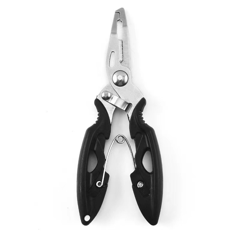 Stainless Steel Luya Pliers Bent Mouth Fishing Pliers Big Horse Fishing Line Shear Control Pliers Sea Fishing Luya Fishing Shear