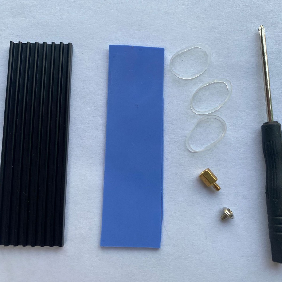 M.2 NVME SATA 2280 Hard Disk Heat Sink Aluminum Sheet 70x 22 Thermal Pad 1mm