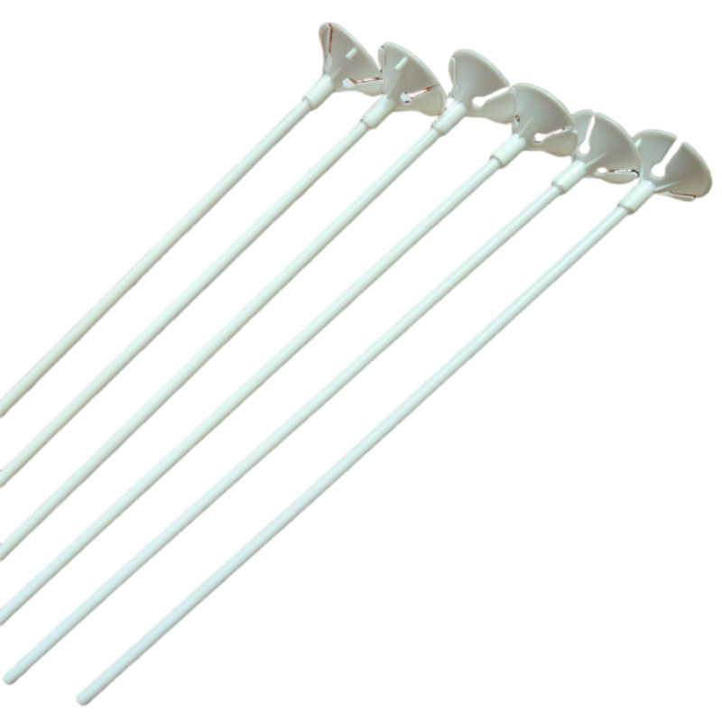White 32cm balloon holder plastic balloon long bar holder birthday holiday latex balloon holder wholesale