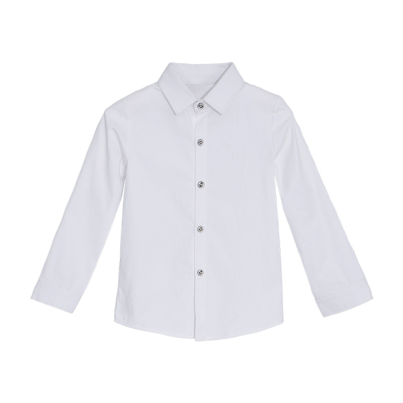 Children's shirt spring new boys Korean version of lapel shirt children's fashion striped base shirt a generation of hair