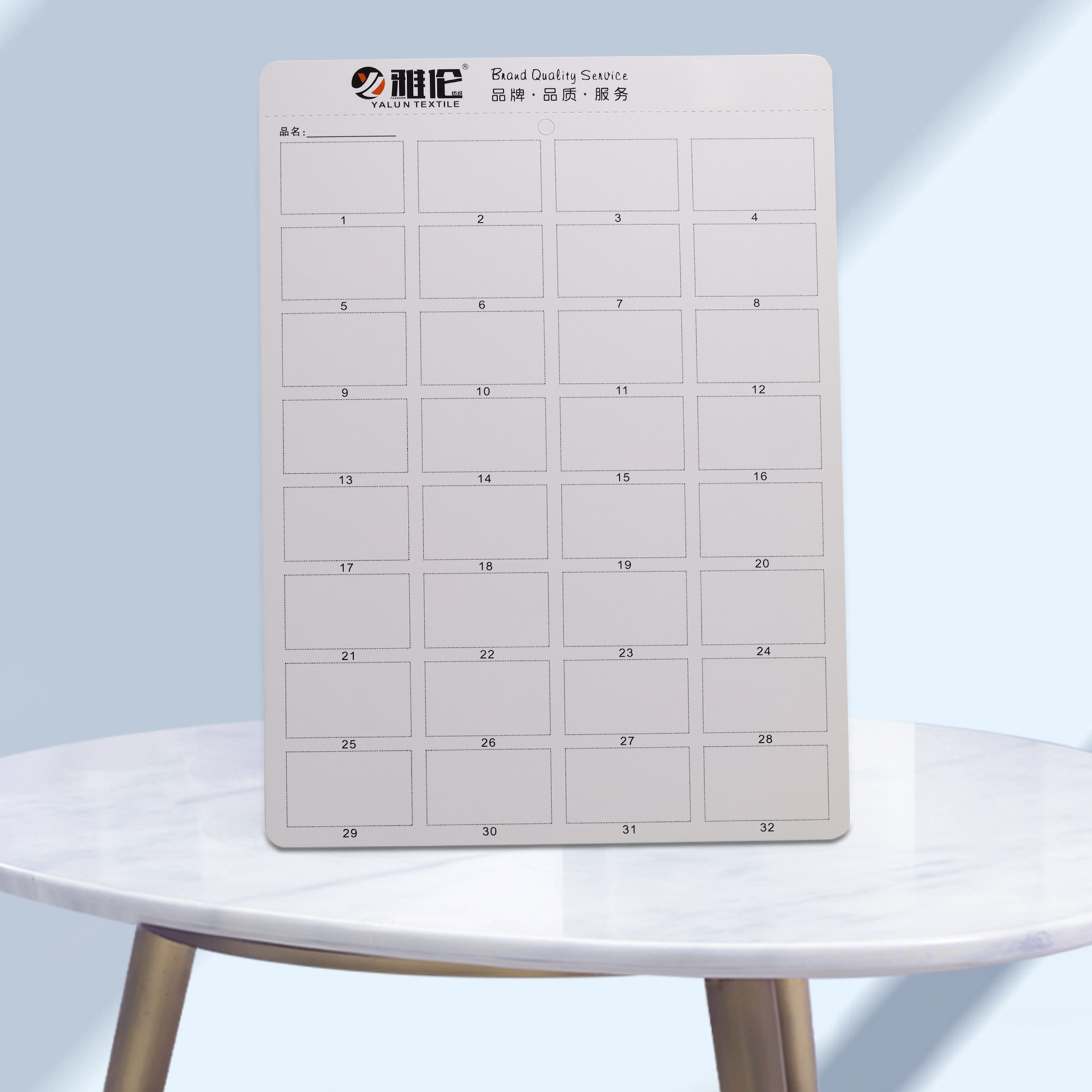 Customized Printed Perforated Color Card Book Patch Cloth Sample Cut Out Cloth Sample Card Folding Page Material Color Card Book Blank Textile Color Card