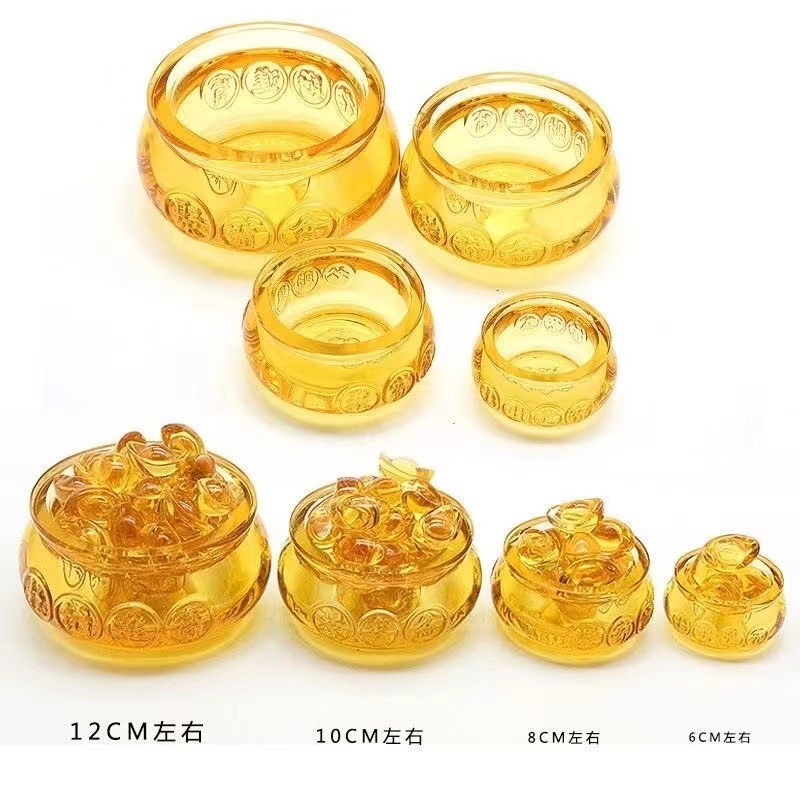 Factory Direct supply gold ingot Crystal office store decoration opening gift glass decoration Crystal cornucopia