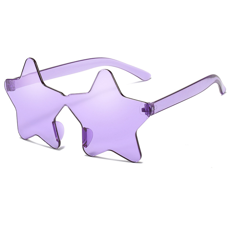 119 Cheap One-Piece Sunglasses Frameless Personalized Colorful Prom Sunglasses Candy Color One-Piece Glasses in Stock