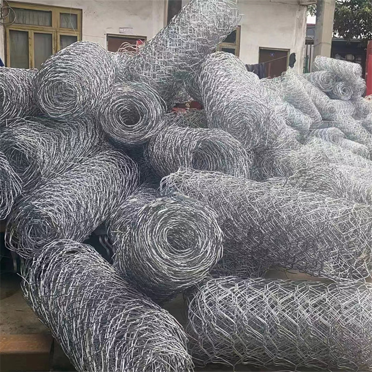 Gabion Mesh, Galvanized Gabion Mesh, Hexagonal Braided Lead Wire Cage, Flood Prevention, Strong Welding and Anti-Aging