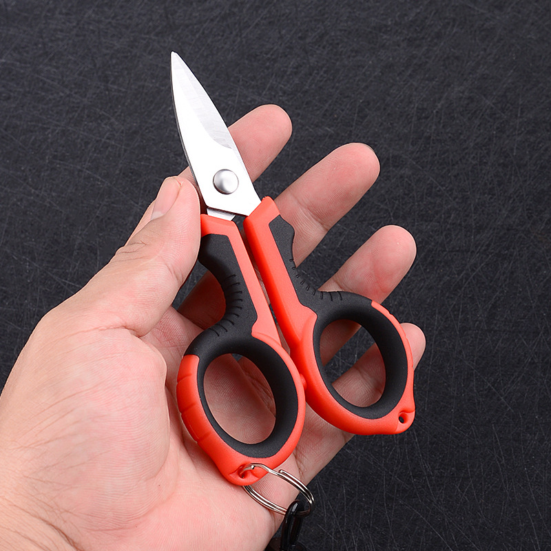 Luya fishing small scissors strong horse PE line lead leather special multi-functional hook fishing small pliers