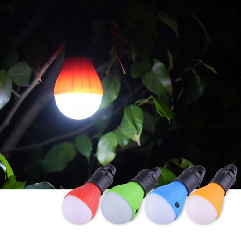 Camping lights new portable outdoor barbecue multi-function camp tent lights 3LED ball bulb hanging lights camping lights