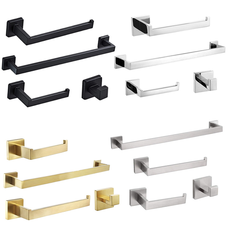 Комплект вешалок для полотенец из нержавеющей стали, 60 см