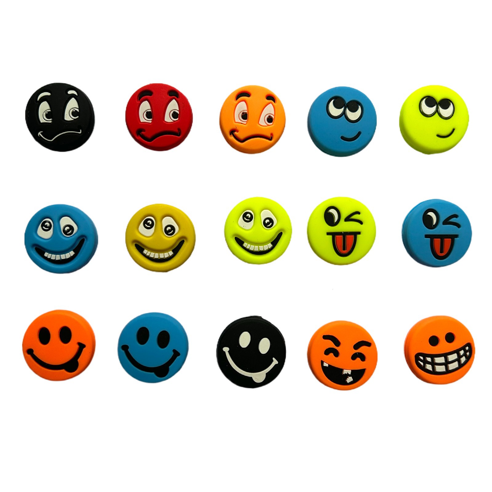 A variety of expression Emperor silicone fun tennis racket shock absorber personality Smiley racket shock absorber buffer grain