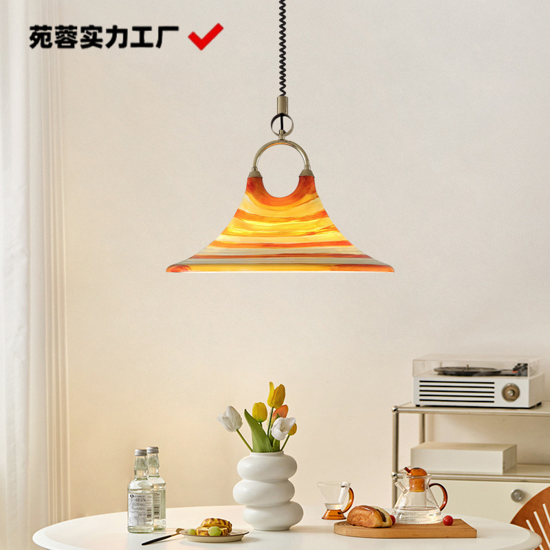 Креативная и уникальная люстра для столовой, винтажная красота, регулируемая лампа для гостиной