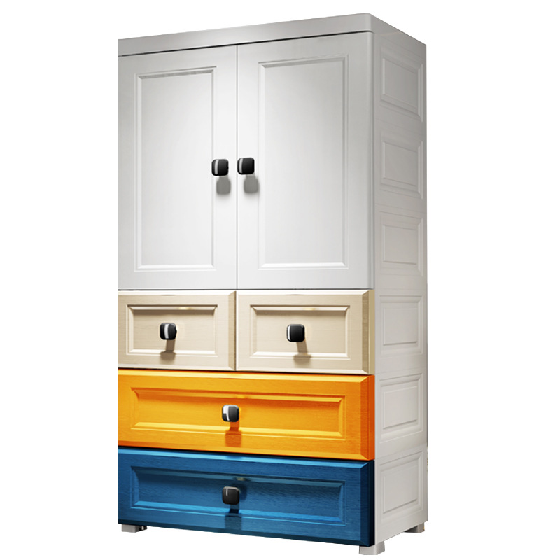 Super Peng 70 Width Morandi Children's Clothes Cabinet Thickened and Deepened Heated Baby Wardrobe Storage Cabinet Sundries Cabinet