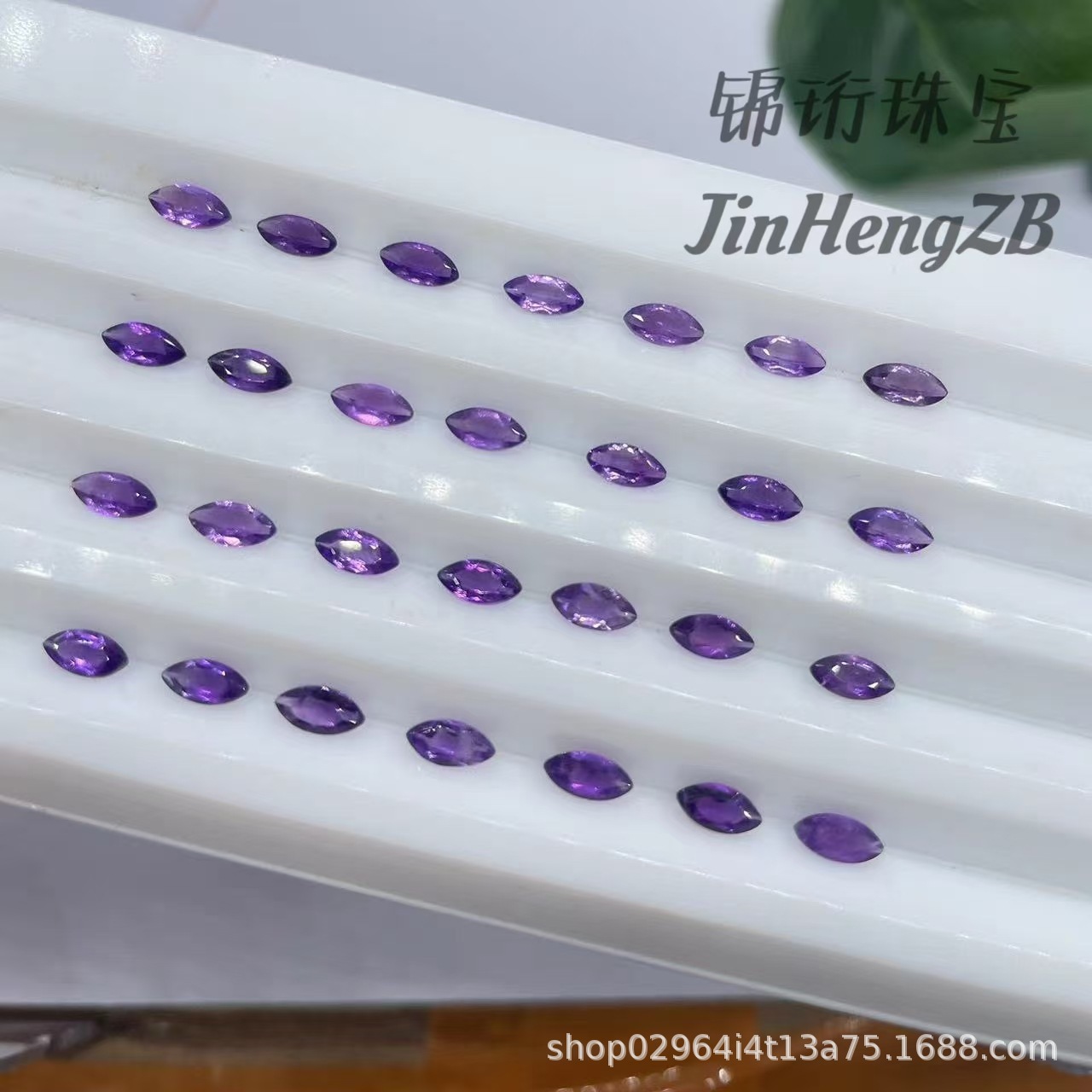 Factory Direct Natural Amethyst Horse Eye Ring Naked Stone Ring Necklace Inlaid Jewelry Ring Earrings Hand