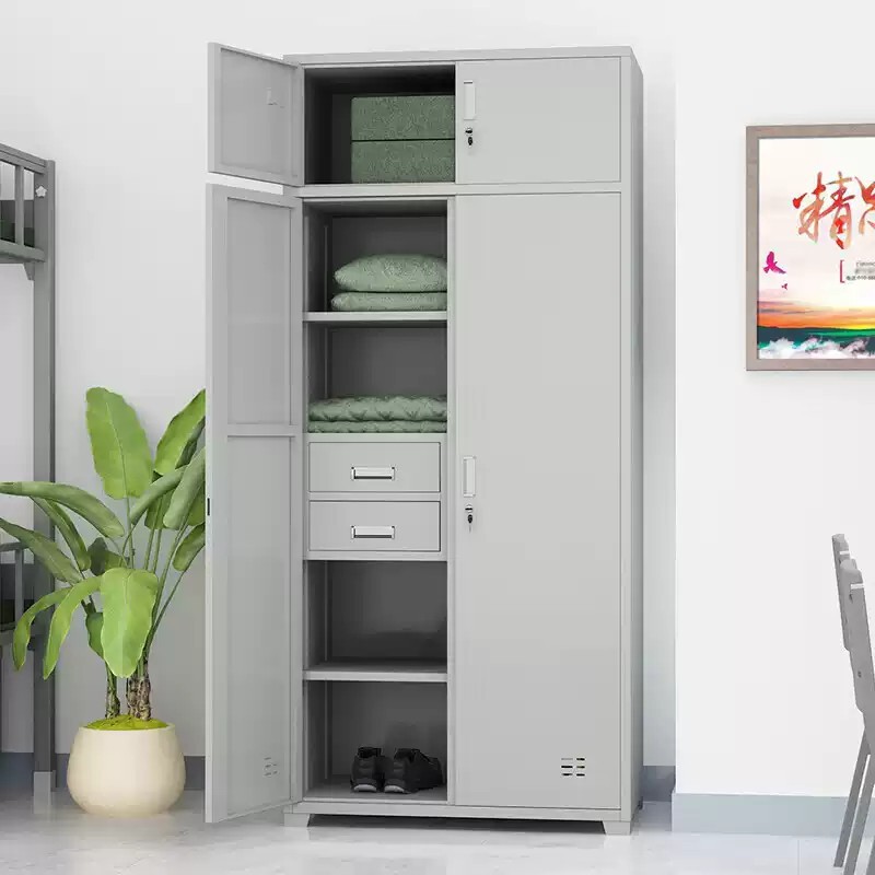 Standard Bunk Bed Dormitory Single Bed Bunk Iron Bed Study Table Plum Blossom Chair Steel Wardrobe