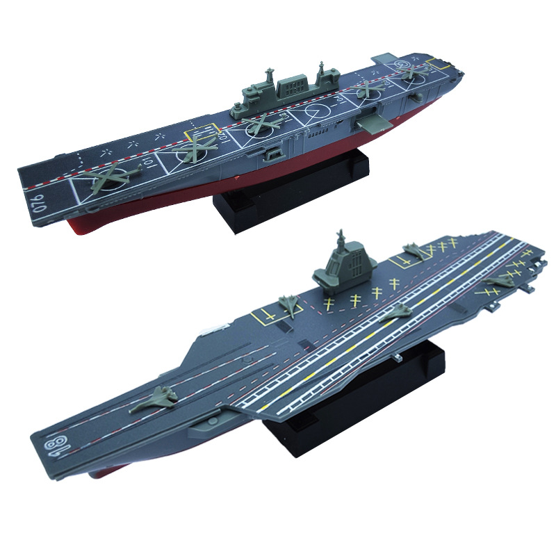 Genuine 4D assembled warship ship model Ligen Fujian aircraft carrier destroyer plastic military toy