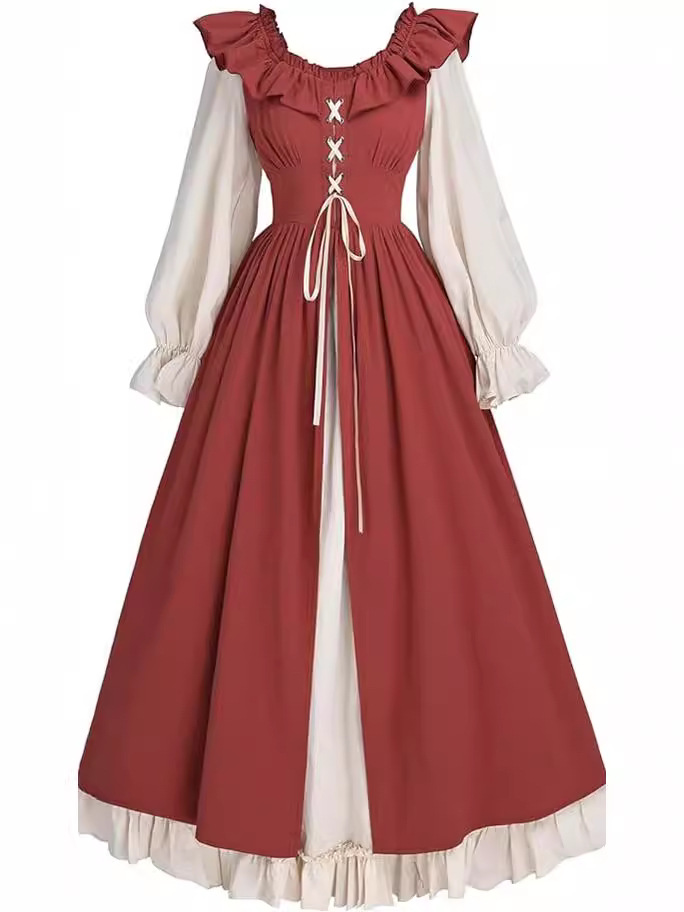 Платье Ренессанса женское средневековое фея длинный рукав Ирландия