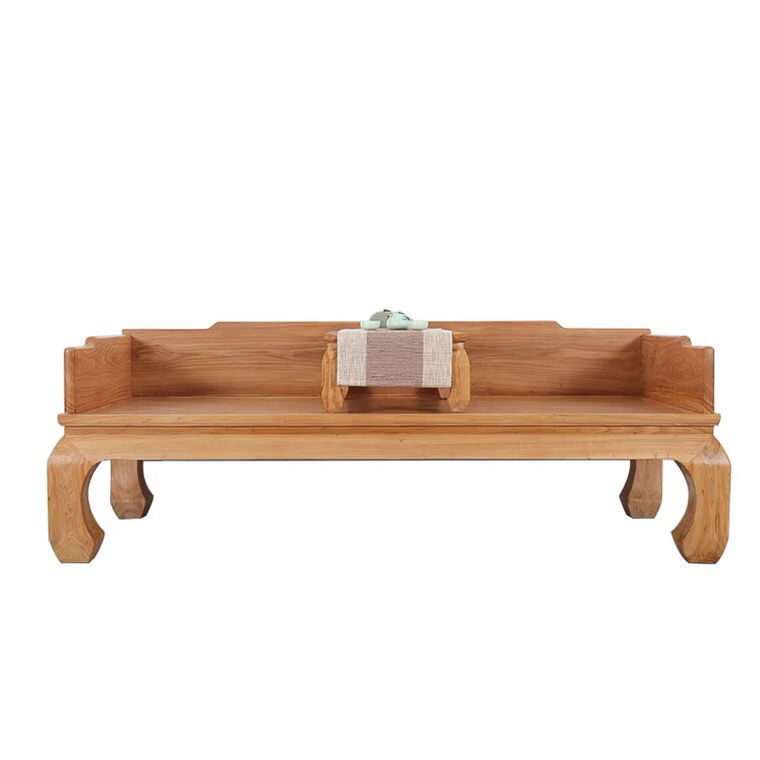 New Old Elm arhat bed living room push-pull dual-use sofa beauty bed solid wood small apartment combination bed